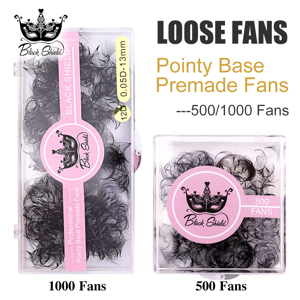 Eyelash Extension Human Hair - 500 Fans Promade Volume 3D-14D Eyelashes