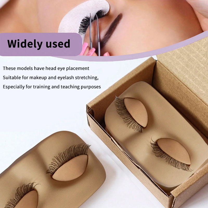 Eyelash Extension Model - Mini Lash Flat Model Head Practice