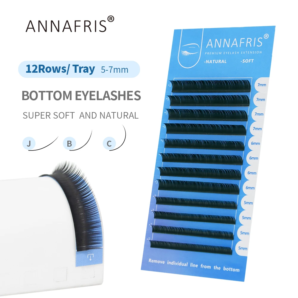 Eyelash Extension C Curl - ANNAFRIS Dưới Làn Mi 5-7Mm Mix