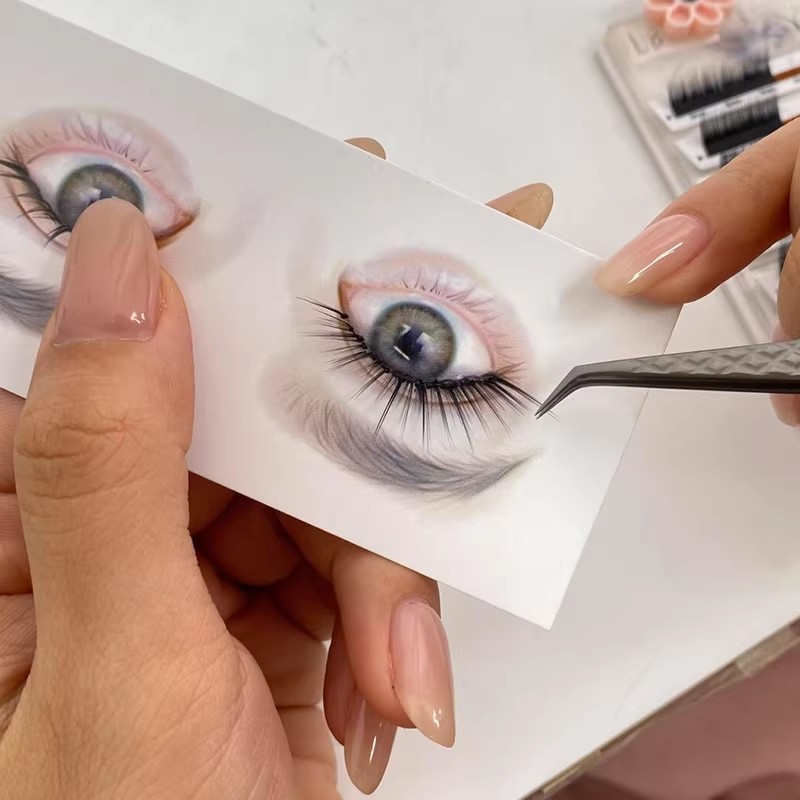 Eyelash Extension Course - Reusable Eyelash Mapping Cards for Beginners