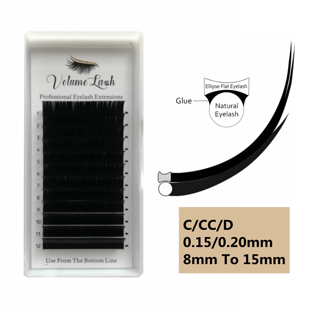 Eyelash Extension C Curl - Hình Elip Dẹt Cá Nhân Lông