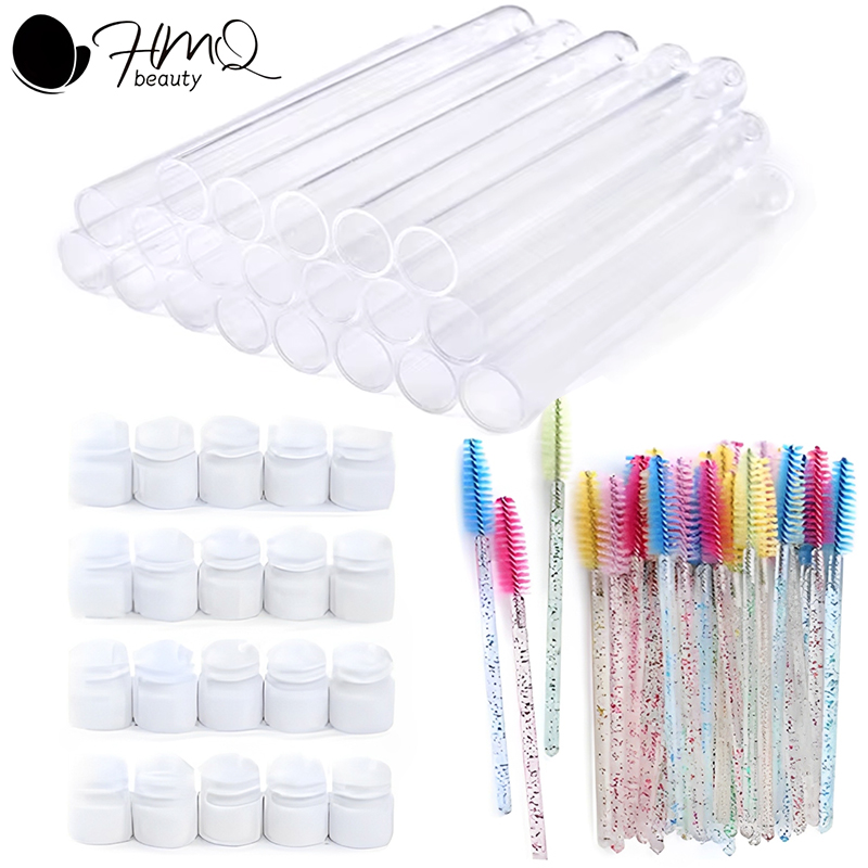 Eyelash Extension Class - Eyelash Brush Tube With Eyebrow Brushes