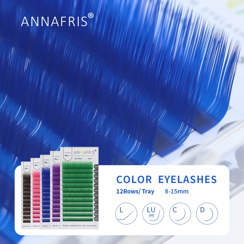 Eyelash Extension C Curl - ANNAFRIS Cá Nhân Màu Cây Nối
