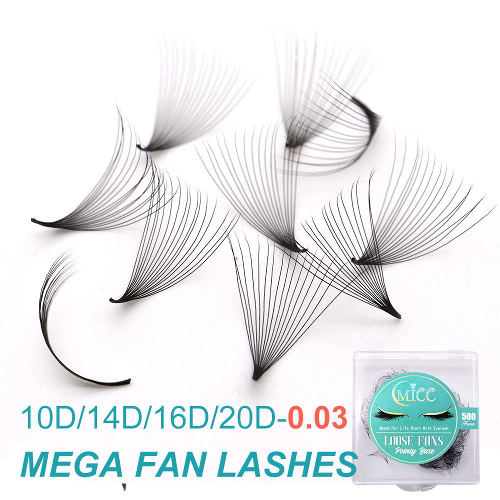 Mega Volume Lash - 10D 20D 0.03 Thickness Pointy Base