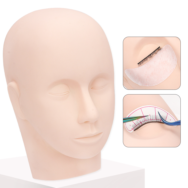 Eyelash Extension Model - 1pcs Eyelash Extension Training Head Lash