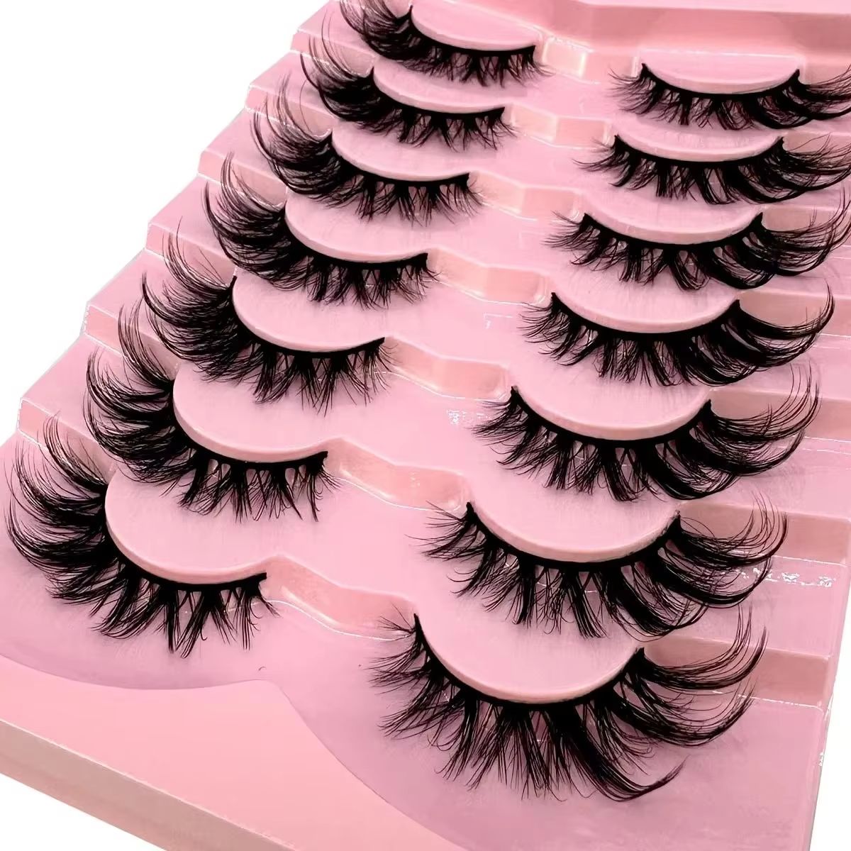 Eyelash Extension Human Hair - New Cat-Eye 5D Mink Eyelashes Curled