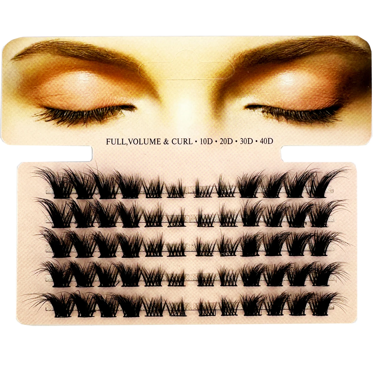 Eyelash Extension Single Lash - Mix 3D Fluffy Single Cluster Eyelash