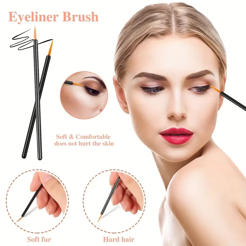 80pcs Professional Makeup Brus - đánh giá và giá Eyelash Extension Eyeliner