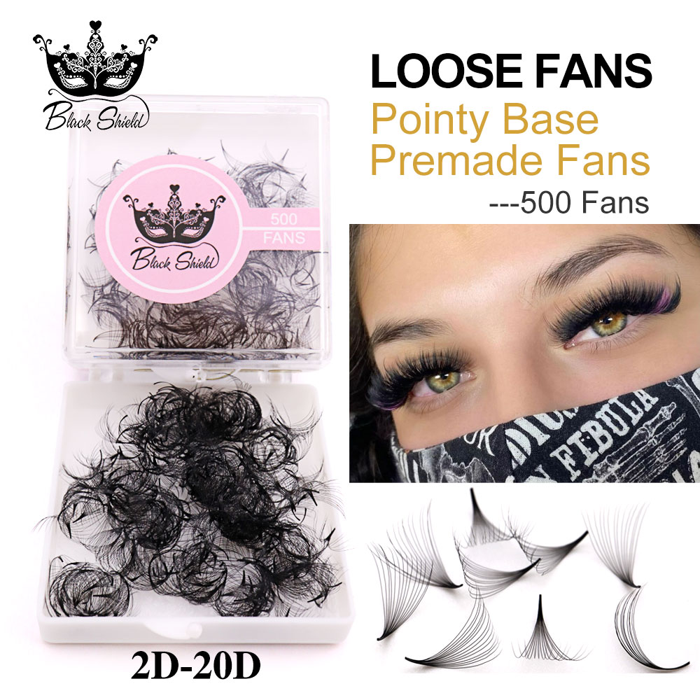 500 Fans Promade Volume 3D-14D - đánh giá và giá Eyelash Extension Human Hair