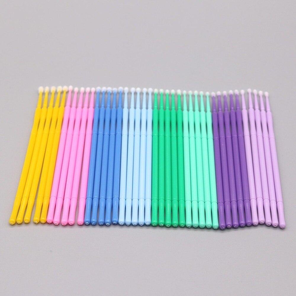100pcs/lot Micro Brushes Make  - đánh giá và giá Eyelash Extension Examples