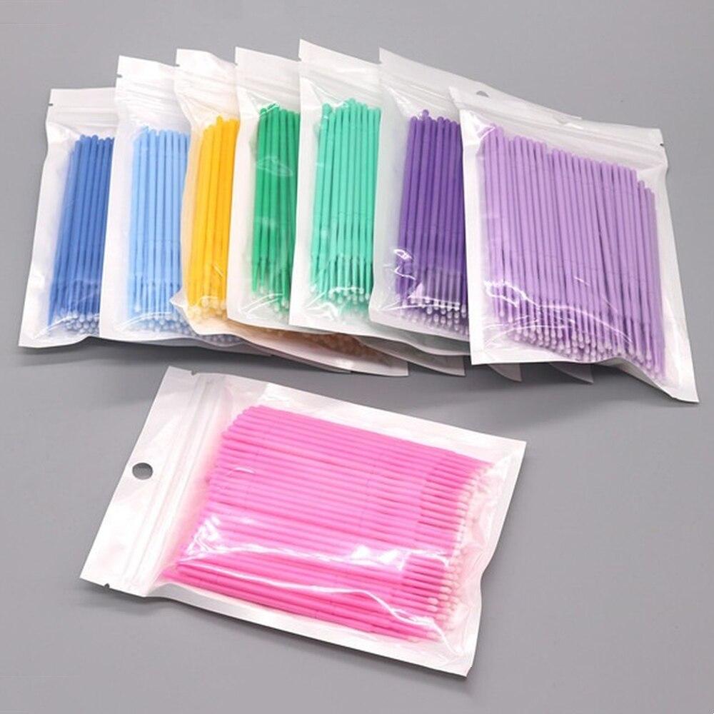 100pcs/lot Micro Brushes Make  - đánh giá và giá Eyelash Extension Examples