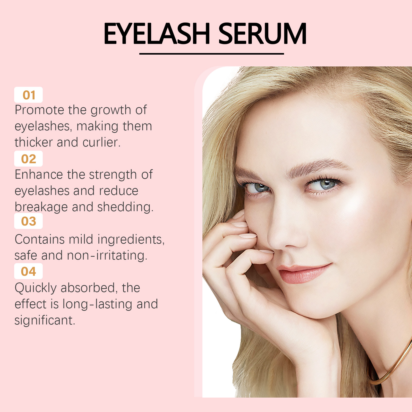 Eyelash Enhancer Serum Nourish - đánh giá và giá Eyelash Extension Human Hair