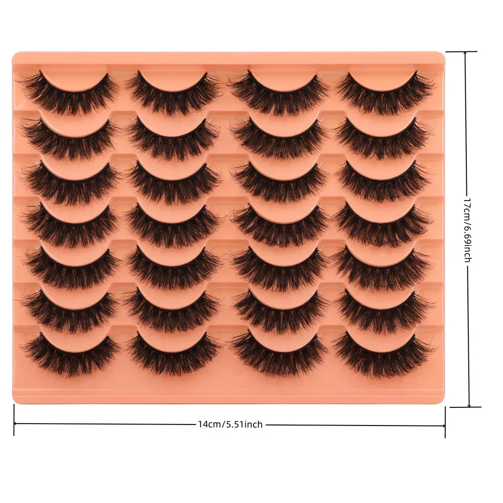 14 Pairs Natural Look Faux Min - đánh giá và giá Eyelash Extension Volume Cat Eye