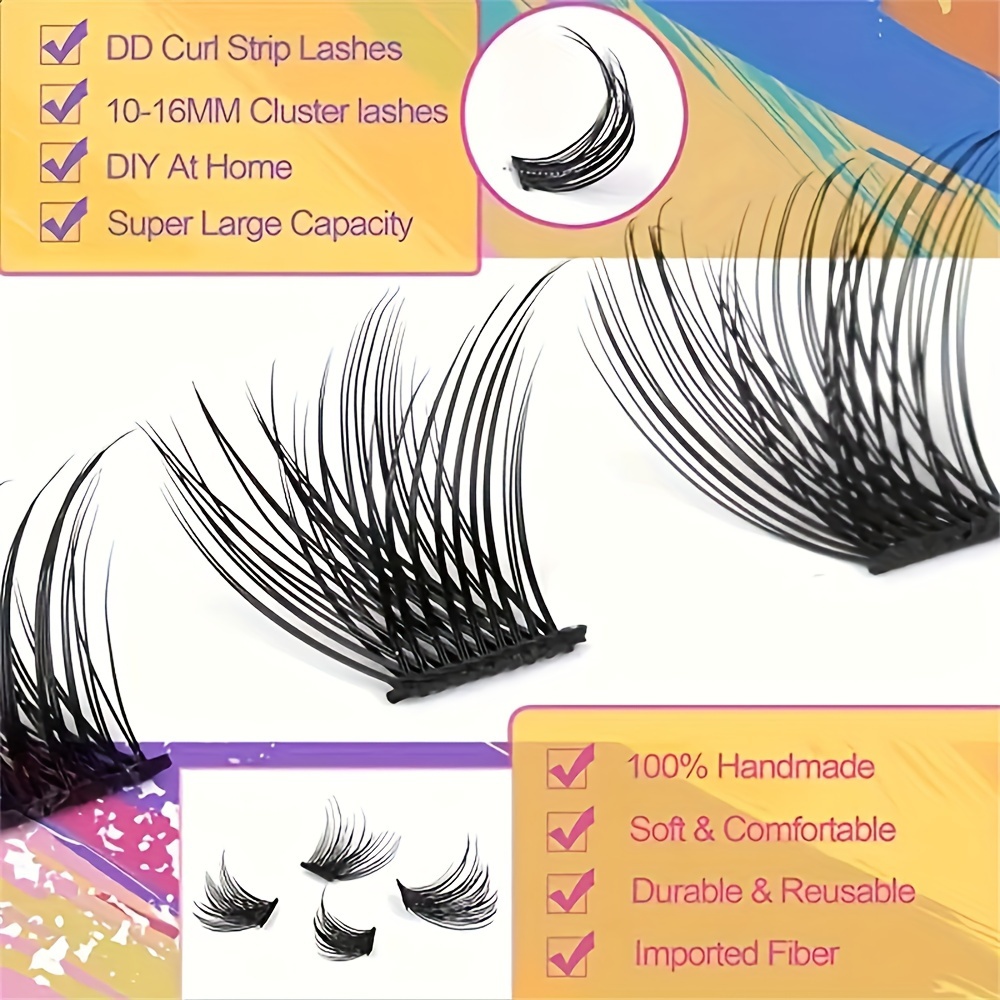 10 Rows Single Cluster Fluffy  - đánh giá và giá Eyelash Extension Single Lash