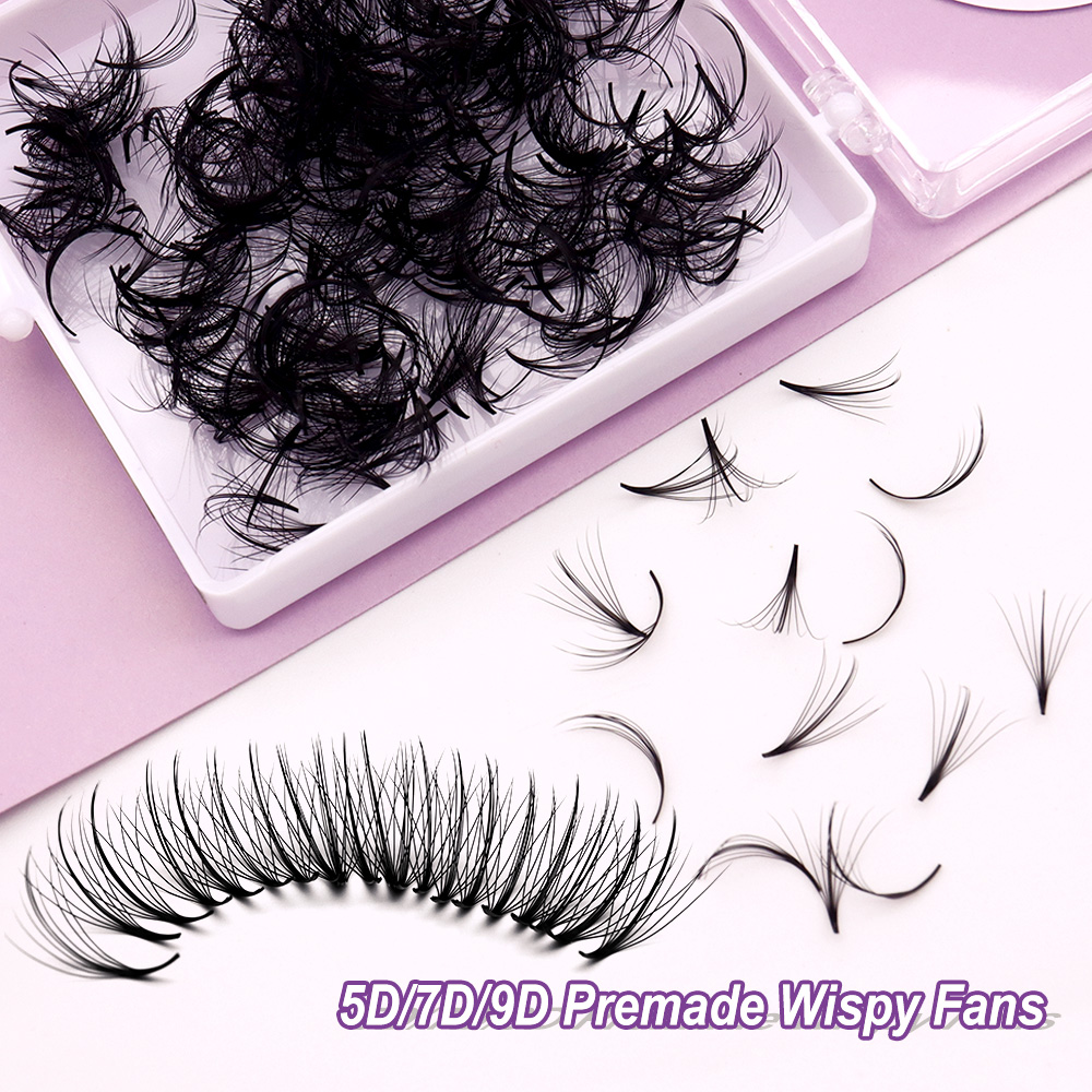 Cmicc 5D/7D Pointy Base Wispy  - đánh giá và giá Eyelash Extension Human Hair