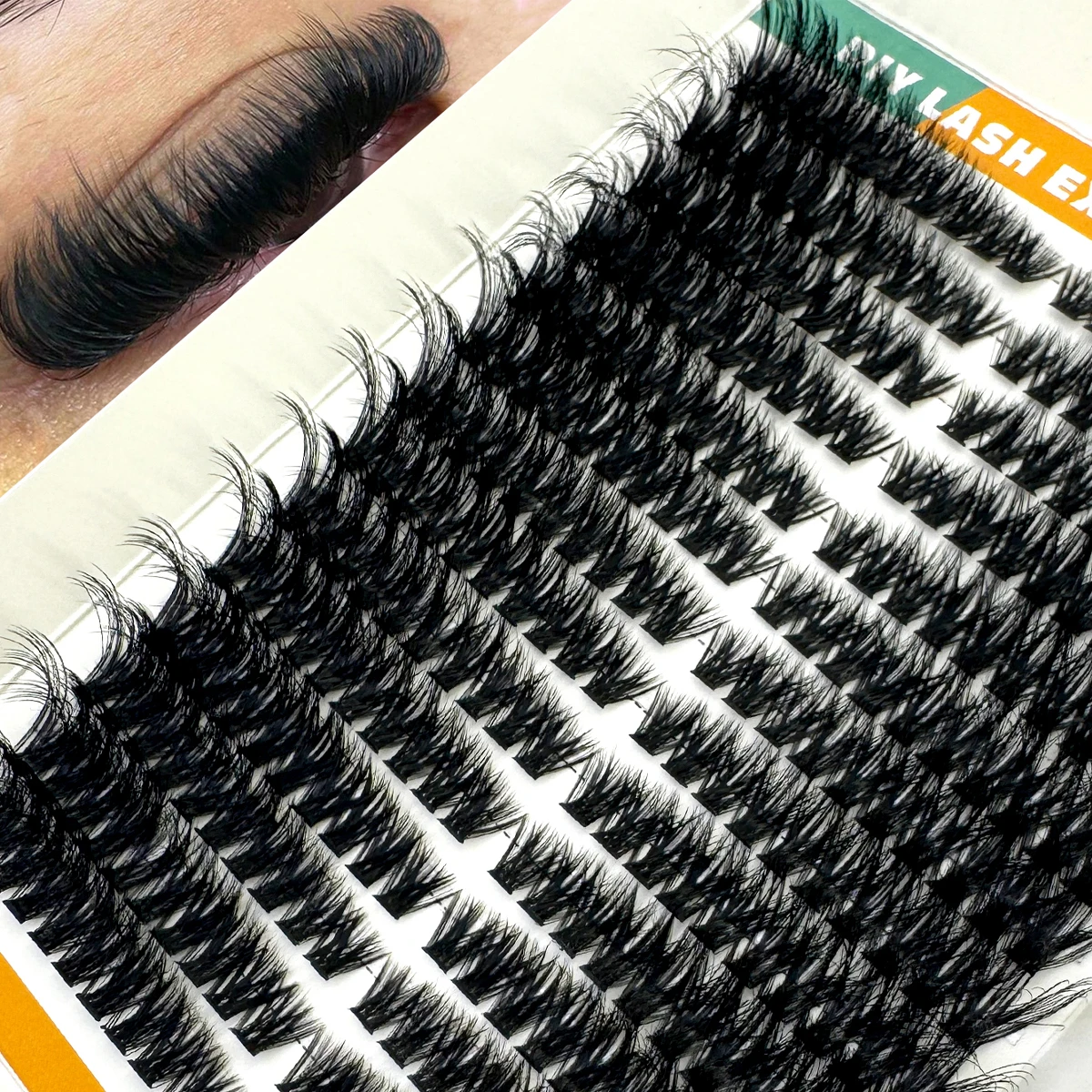 AMSDCN  80D Fluffy Lash Cluste - đánh giá và giá Eyelash Extension Volume Cat Eye