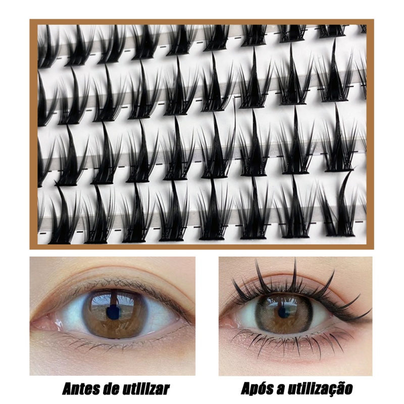 Russian Mink Eyelash Cluster 1 - đánh giá và giá Eyelash Extension Human Hair