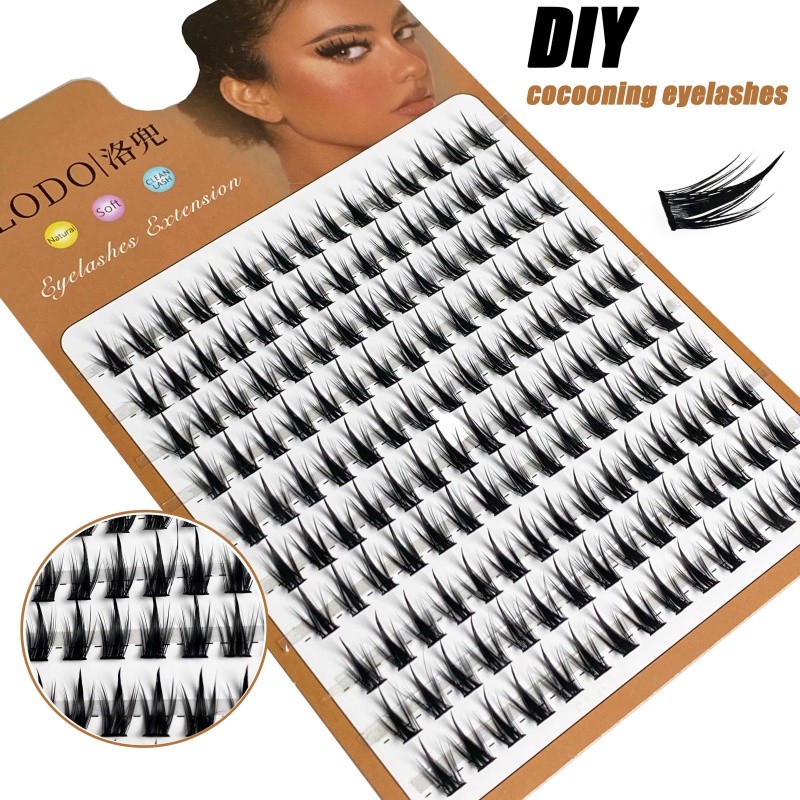 Russian Mink Eyelash Cluster 1 - đánh giá và giá Eyelash Extension Human Hair