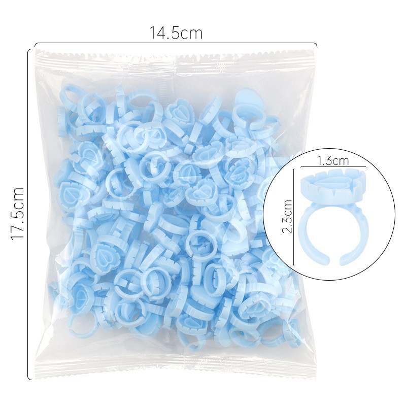 100Pcs Disposable Glue Ring Ho - đánh giá và giá Eyelash Extension Examples