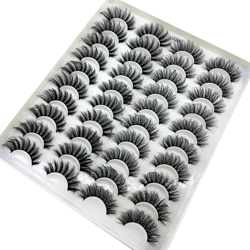 AMSDCN 20 Pairs 3D Faux Mink E - đánh giá và giá Eyelash Extension Human Hair