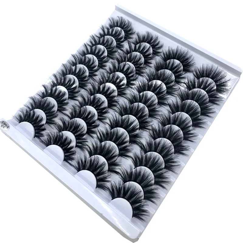 AMSDCN 20 Pairs 3D Faux Mink E - đánh giá và giá Eyelash Extension Human Hair