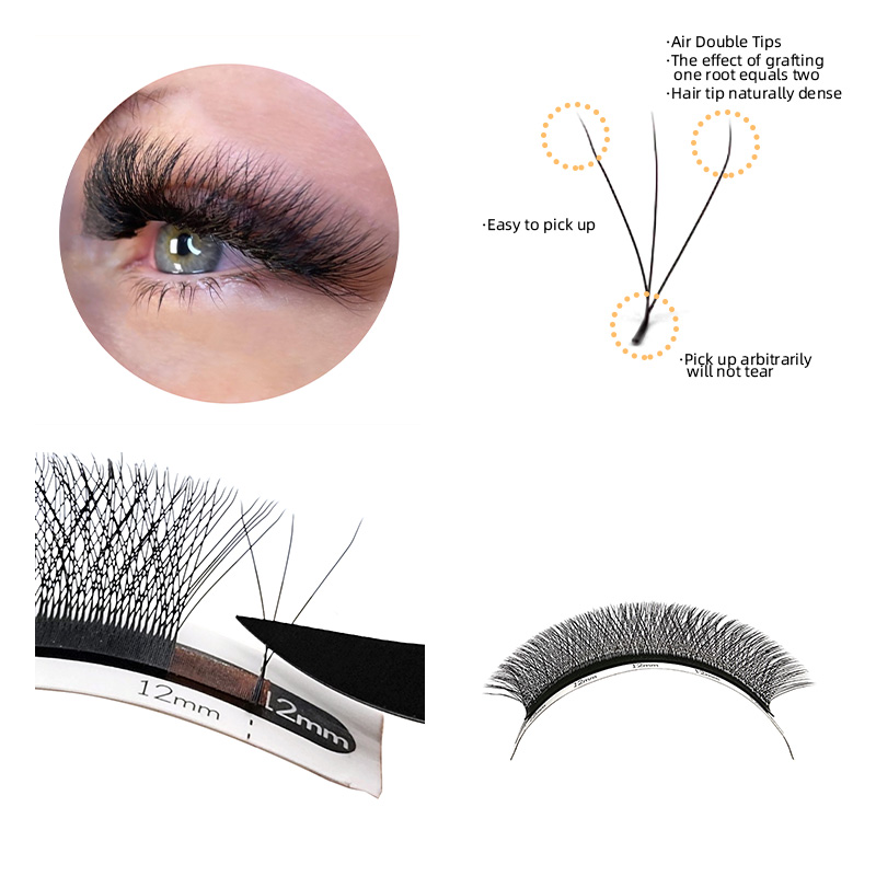 1Case 3D W Shape Lashes Premad - đánh giá và giá Eyelash Extension C Curl
