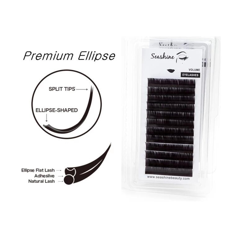Seashine Hình Elip Dẹt Hàng Mi - đánh giá và giá Eyelash Extension Class