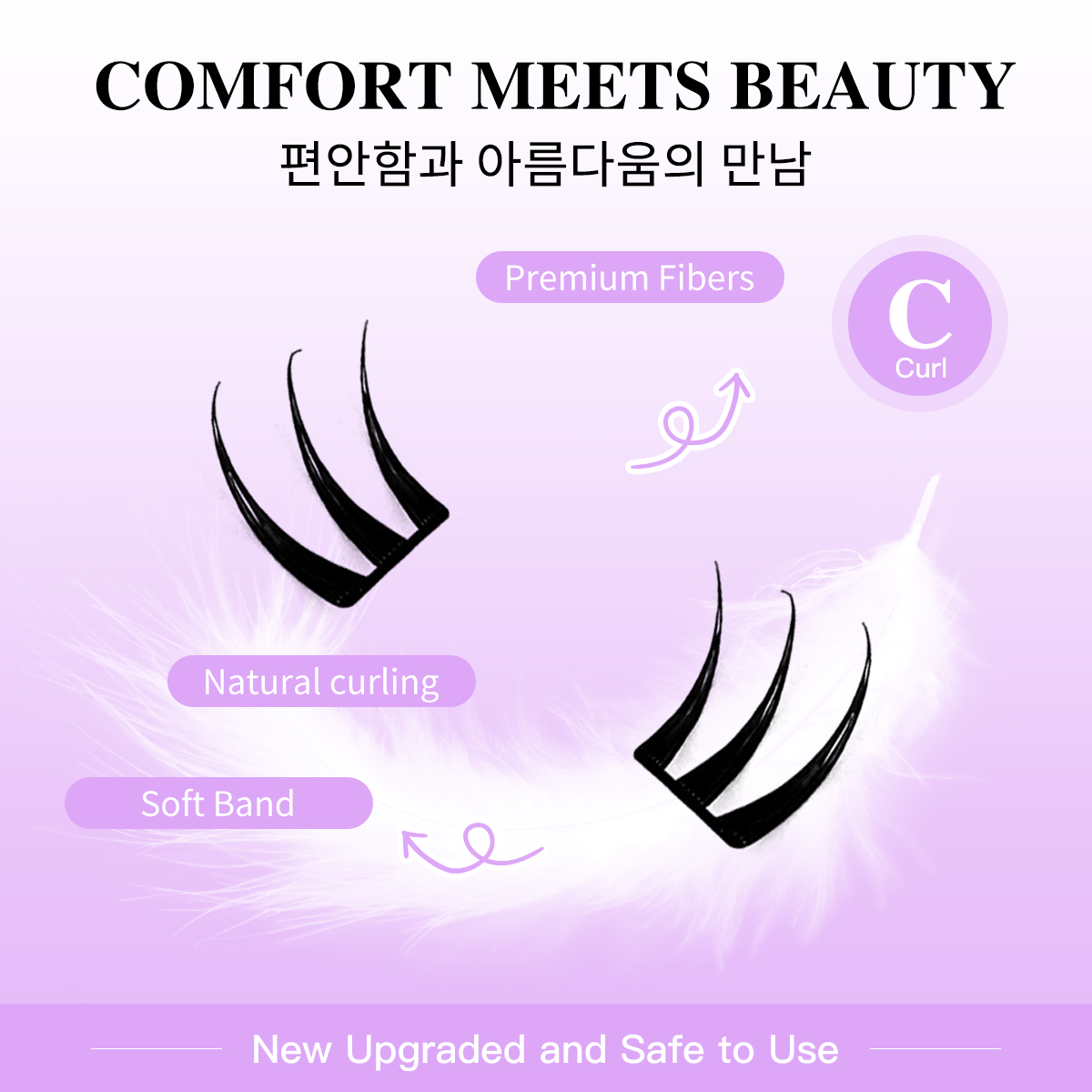 Segmented Lashes Cluster Ultra - đánh giá và giá Eyelash Extension Human Hair