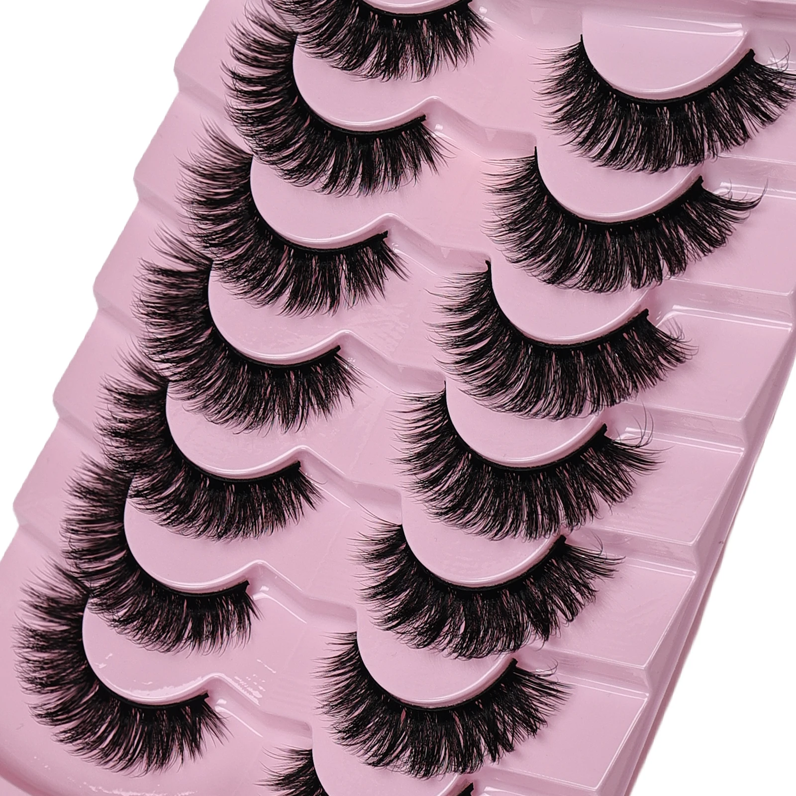7 Pairs Cat Eye Lashes Volume  - đánh giá và giá Eyelash Extension Volume Cat Eye