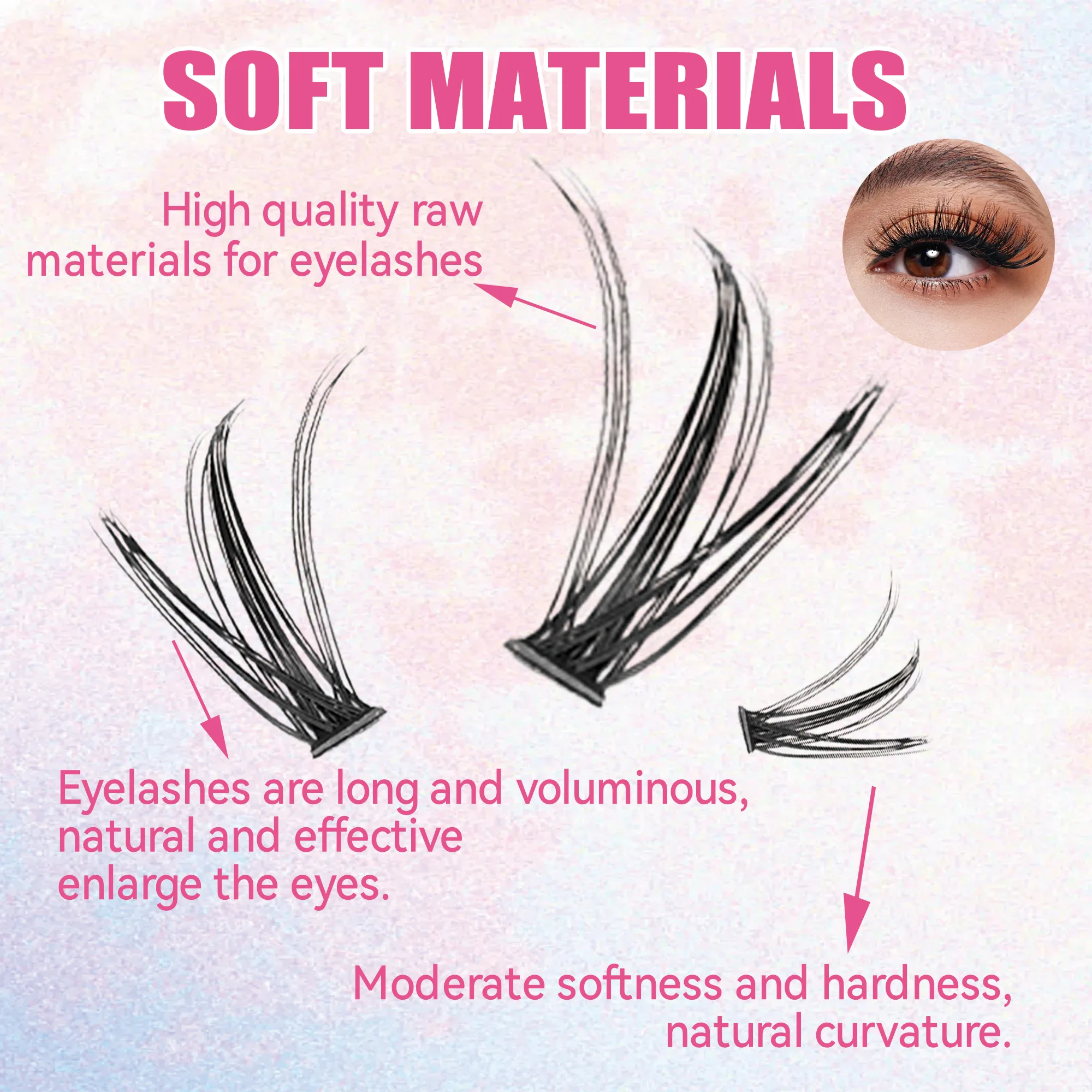 Eyelashes 200 PCS Clusters Las - đánh giá và giá Eyelash Extension Course