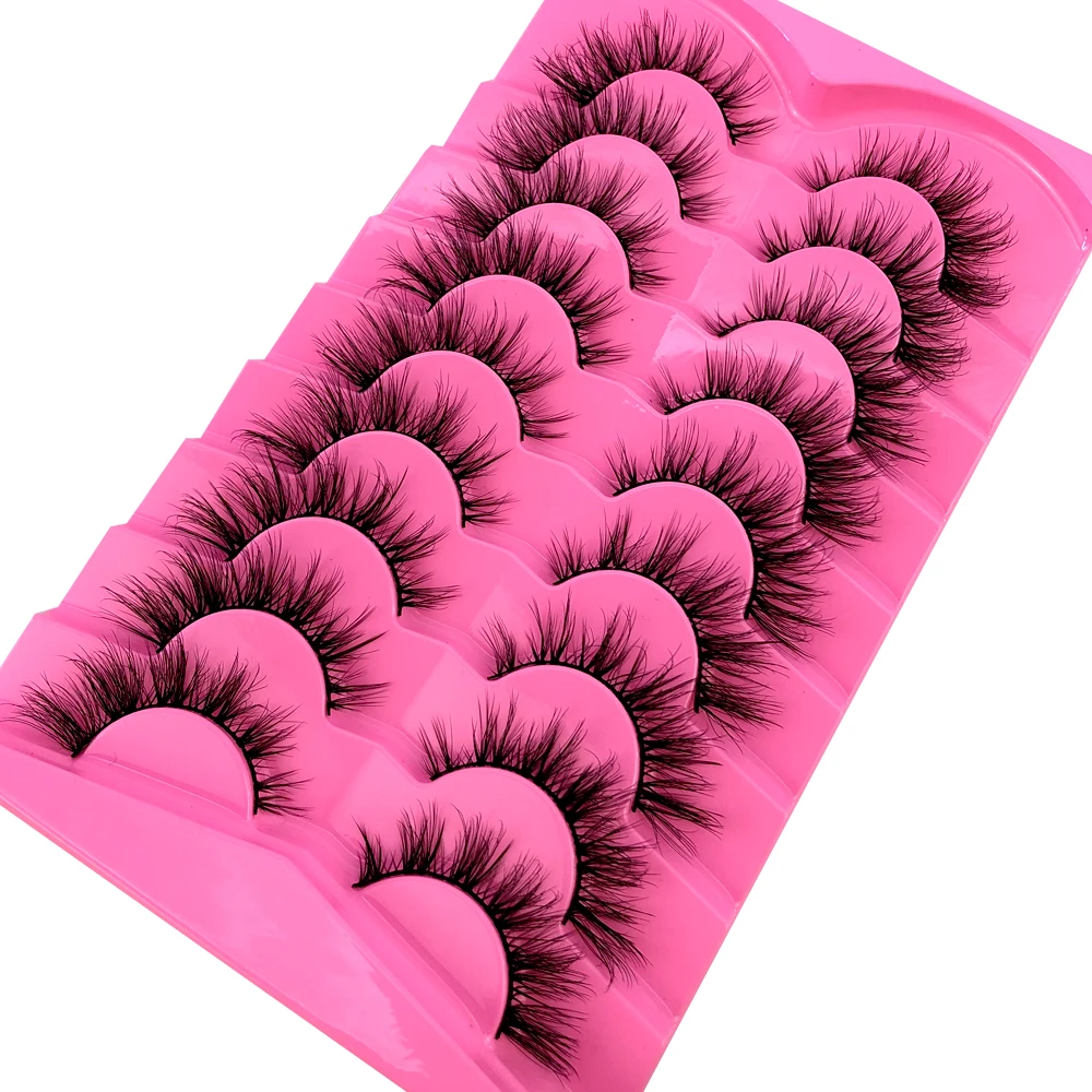 9Pairs Mink Lashes Fluffy Cat  - đánh giá và giá Eyelash Extension Volume Cat Eye