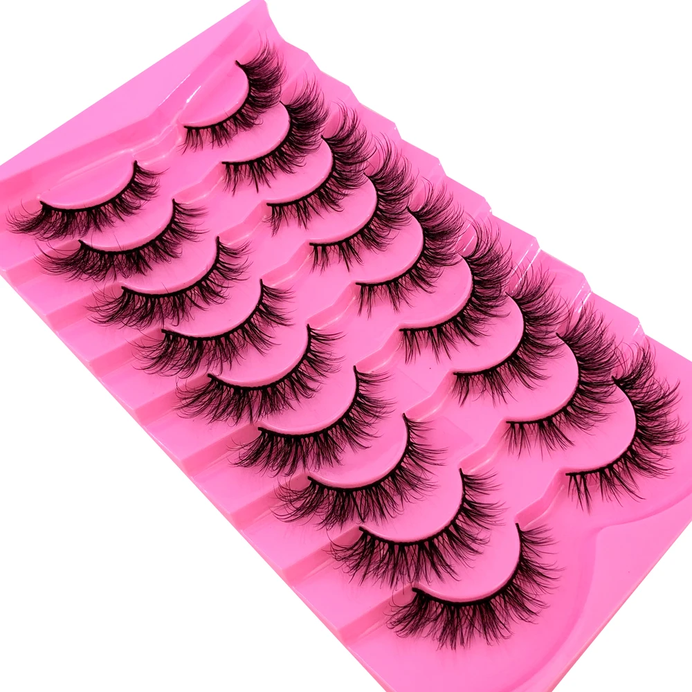 9Pairs Mink Lashes Fluffy Cat  - đánh giá và giá Eyelash Extension Volume Cat Eye