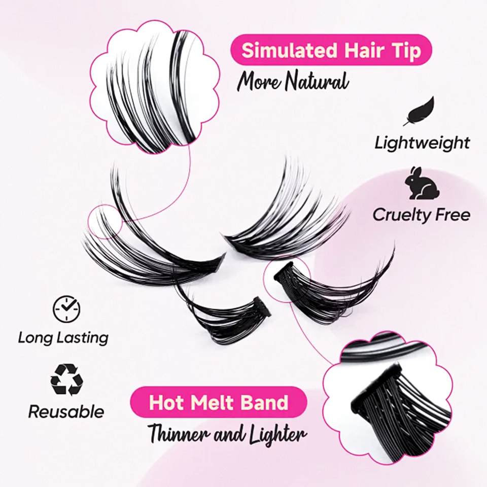 Hot Sales 640 Fans DIY Segment - đánh giá và giá Eyelash Extension Human Hair