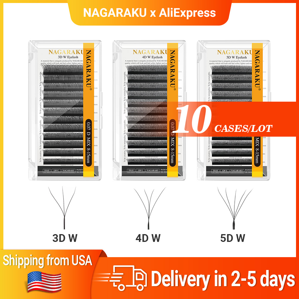 NAGARAKU Ship from USA 10 Case - đánh giá và giá Eyelash Extension Course
