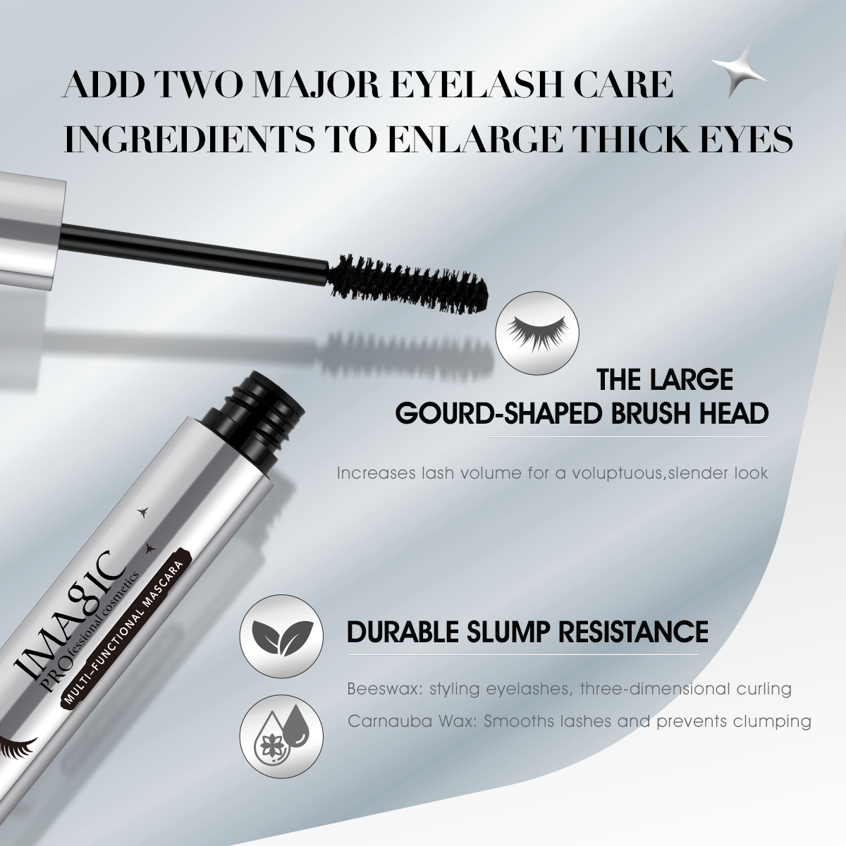 IMAGIC Mascara Đen 4D Lụa Sợi  - đánh giá và giá Eyelash Extension Images Free