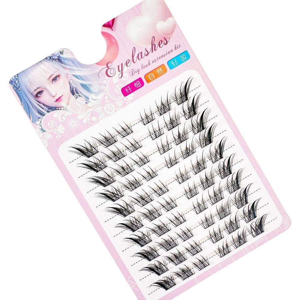 Women Beauty 3D Cat Eye Cluste - đánh giá và giá Eyelash Extension C Curl