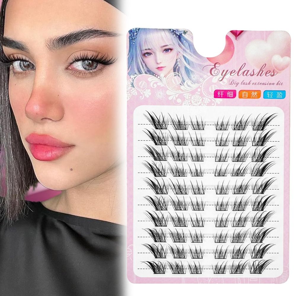 Women Beauty 3D Cat Eye Cluste - đánh giá và giá Eyelash Extension C Curl